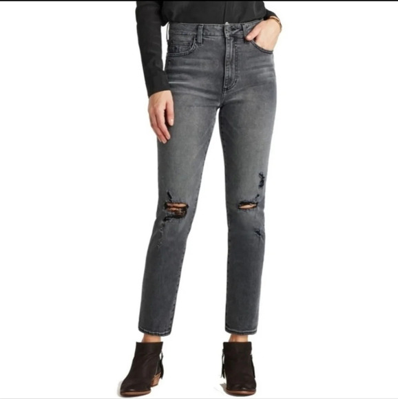 Sam Edelman High Rise Stiletto Straight Jean - Picture 1 of 7